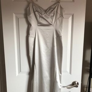 Dolce & Gabbana Silver Corset Dress